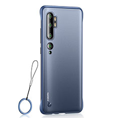 Cover Crystal Trasparente Rigida Cover H01 per Xiaomi Mi Note 10 Pro Blu