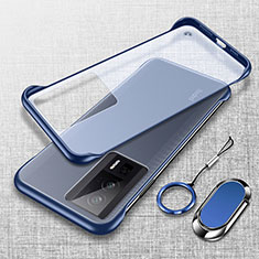 Cover Crystal Trasparente Rigida Cover H01 per Xiaomi Poco F5 Pro 5G Blu