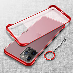 Cover Crystal Trasparente Rigida Cover H02 per Apple iPhone 13 Pro Max Rosso