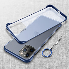 Cover Crystal Trasparente Rigida Cover H02 per Apple iPhone 14 Pro Max Blu