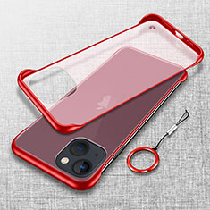 Cover Crystal Trasparente Rigida Cover H02 per Apple iPhone 14 Rosso