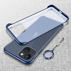Cover Crystal Trasparente Rigida Cover H02 per Apple iPhone 15 Plus Blu