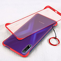 Cover Crystal Trasparente Rigida Cover H02 per Huawei Honor 9X Rosso