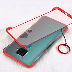 Cover Crystal Trasparente Rigida Cover H02 per Huawei Nova 5i Pro Rosso