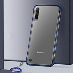 Cover Crystal Trasparente Rigida Cover H02 per Huawei P Smart Pro (2019) Blu
