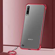 Cover Crystal Trasparente Rigida Cover H02 per Huawei Y9s Rosso