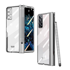 Cover Crystal Trasparente Rigida Cover H02 per Oppo Find N 5G Argento