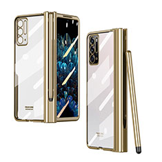 Cover Crystal Trasparente Rigida Cover H02 per Oppo Find N 5G Oro