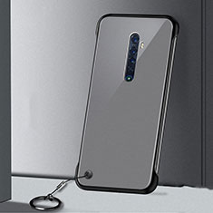 Cover Crystal Trasparente Rigida Cover H02 per Oppo Reno2 Nero