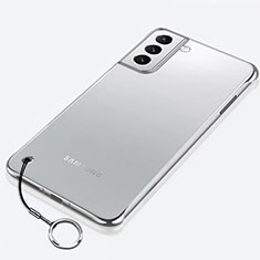 Cover Crystal Trasparente Rigida Cover H02 per Samsung Galaxy S21 5G Argento