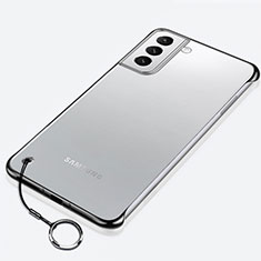 Cover Crystal Trasparente Rigida Cover H02 per Samsung Galaxy S21 5G Nero
