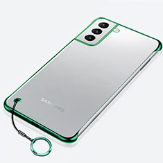 Cover Crystal Trasparente Rigida Cover H02 per Samsung Galaxy S21 5G Verde