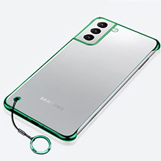 Cover Crystal Trasparente Rigida Cover H02 per Samsung Galaxy S22 5G Verde