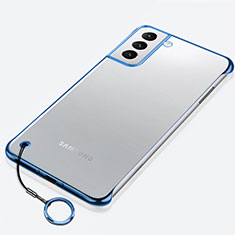 Cover Crystal Trasparente Rigida Cover H02 per Samsung Galaxy S22 Plus 5G Blu