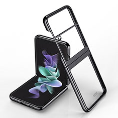 Cover Crystal Trasparente Rigida Cover H02 per Samsung Galaxy Z Flip4 5G Nero