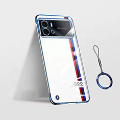 Cover Crystal Trasparente Rigida Cover H02 per Vivo iQOO 9 Pro 5G Blu