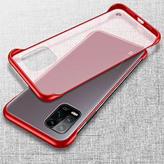 Cover Crystal Trasparente Rigida Cover H02 per Xiaomi Mi 10 Lite Rosso