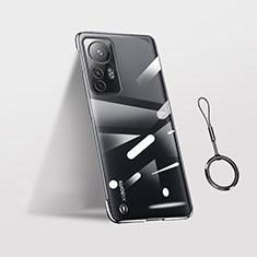 Cover Crystal Trasparente Rigida Cover H02 per Xiaomi Mi 12 5G Nero