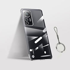 Cover Crystal Trasparente Rigida Cover H02 per Xiaomi Mi 12X 5G Argento