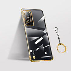 Cover Crystal Trasparente Rigida Cover H02 per Xiaomi Mi 12X 5G Oro