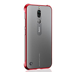 Cover Crystal Trasparente Rigida Cover H02 per Xiaomi Redmi 8 Rosso