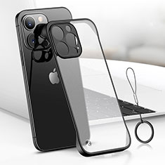 Cover Crystal Trasparente Rigida Cover H03 per Apple iPhone 14 Pro Max Nero