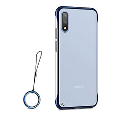 Cover Crystal Trasparente Rigida Cover H03 per Huawei Honor 9X Blu