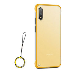 Cover Crystal Trasparente Rigida Cover H03 per Huawei Honor 9X Giallo