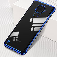 Cover Crystal Trasparente Rigida Cover H03 per Huawei Nova 5i Pro Blu