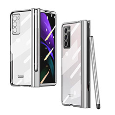 Cover Crystal Trasparente Rigida Cover H03 per Samsung Galaxy Z Fold2 5G Argento