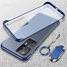 Cover Crystal Trasparente Rigida Cover H03 per Xiaomi Mi 12T 5G Blu