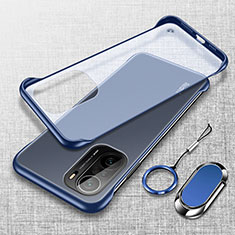Cover Crystal Trasparente Rigida Cover H03 per Xiaomi Poco F3 5G Blu