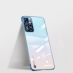 Cover Crystal Trasparente Rigida Cover H03 per Xiaomi Poco X4 NFC Blu