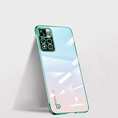 Cover Crystal Trasparente Rigida Cover H03 per Xiaomi Poco X4 NFC Verde