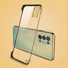 Cover Crystal Trasparente Rigida Cover H04 per Oppo Reno6 Pro 5G Oro