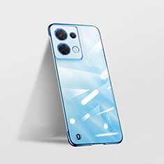 Cover Crystal Trasparente Rigida Cover H04 per Oppo Reno8 Pro+ Plus 5G Blu