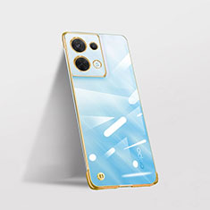 Cover Crystal Trasparente Rigida Cover H04 per Oppo Reno9 Pro 5G Oro