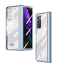 Cover Crystal Trasparente Rigida Cover H04 per Samsung Galaxy Z Fold2 5G Blu