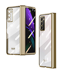 Cover Crystal Trasparente Rigida Cover H04 per Samsung Galaxy Z Fold2 5G Oro