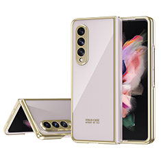 Cover Crystal Trasparente Rigida Cover H04 per Samsung Galaxy Z Fold3 5G Oro