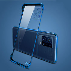 Cover Crystal Trasparente Rigida Cover H04 per Vivo iQOO 8 5G Blu