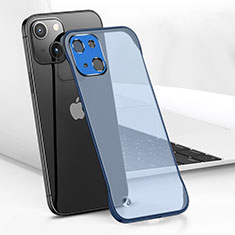 Cover Crystal Trasparente Rigida Cover H05 per Apple iPhone 13 Mini Blu
