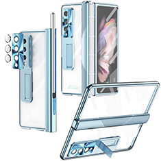 Cover Crystal Trasparente Rigida Cover H05 per Samsung Galaxy Z Fold3 5G Blu