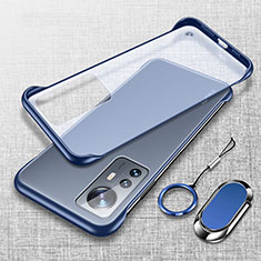 Cover Crystal Trasparente Rigida Cover H06 per Xiaomi Mi 12 5G Blu