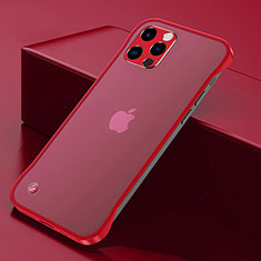 Cover Crystal Trasparente Rigida Cover H07 per Apple iPhone 13 Pro Max Rosso
