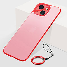 Cover Crystal Trasparente Rigida Cover H07 per Apple iPhone 14 Rosso