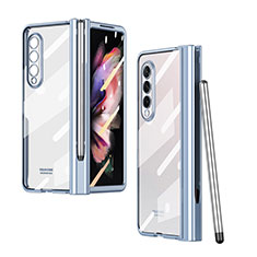 Cover Crystal Trasparente Rigida Cover H07 per Samsung Galaxy Z Fold3 5G Blu