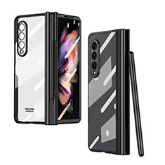 Cover Crystal Trasparente Rigida Cover H07 per Samsung Galaxy Z Fold3 5G Nero