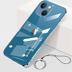 Cover Crystal Trasparente Rigida Cover H09 per Apple iPhone 13 Blu
