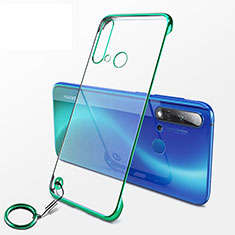 Cover Crystal Trasparente Rigida Cover K01 per Huawei P20 Lite (2019) Verde